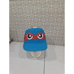 Kids Teenage Mutant Ninja Turtles Raphael Blue Baseball Cap One Size 1990 READ